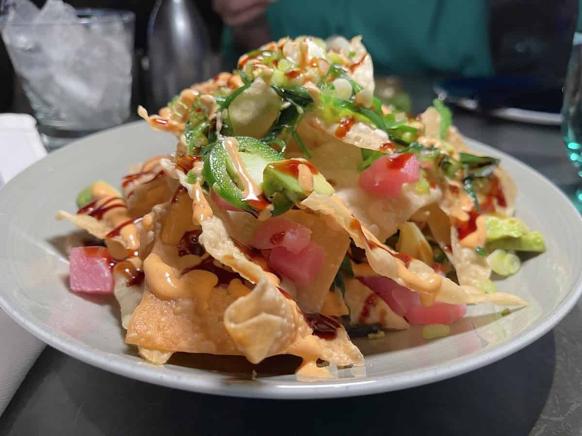 Ahi tuna nachos at Food Republic