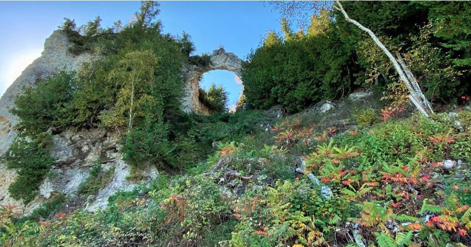 Arch Rock at Mackinac Island State Park.