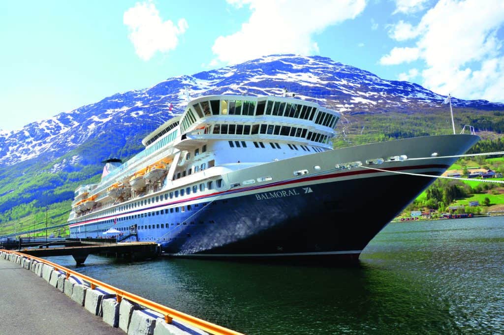 Fred. Olsen Balmoral on the coast of Norway