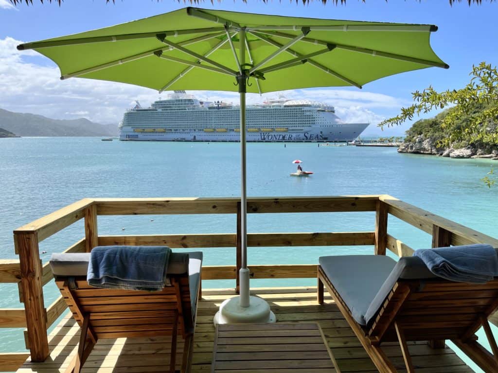 Barefoot Beach Club cabana at Labadee