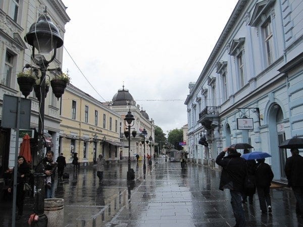 Rainy day in Bratislava