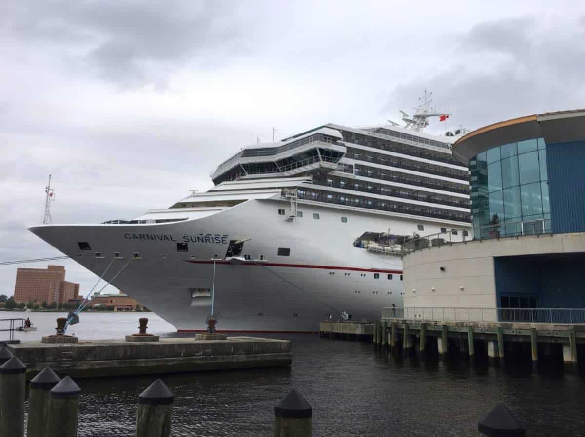 Carnival Sunrise Cruises from Norfolk Begin Inaugural Season