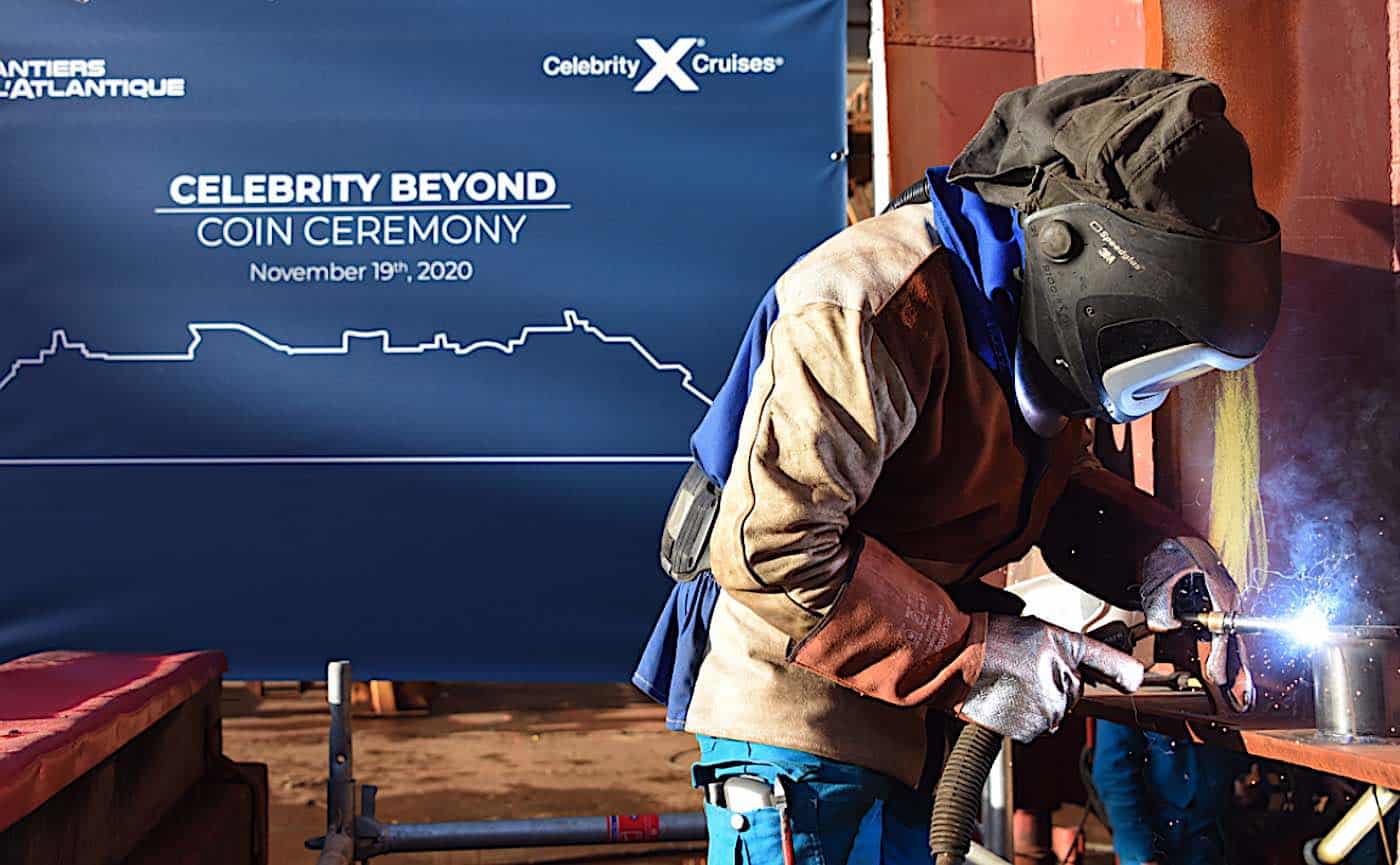 Celebrity Cruises Holds Coin Ceremony and Keel Laying Event