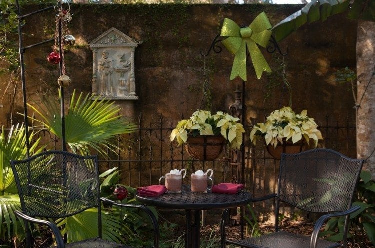 Shady and cool, the meticulously groomed courtyard was my favorite spot.