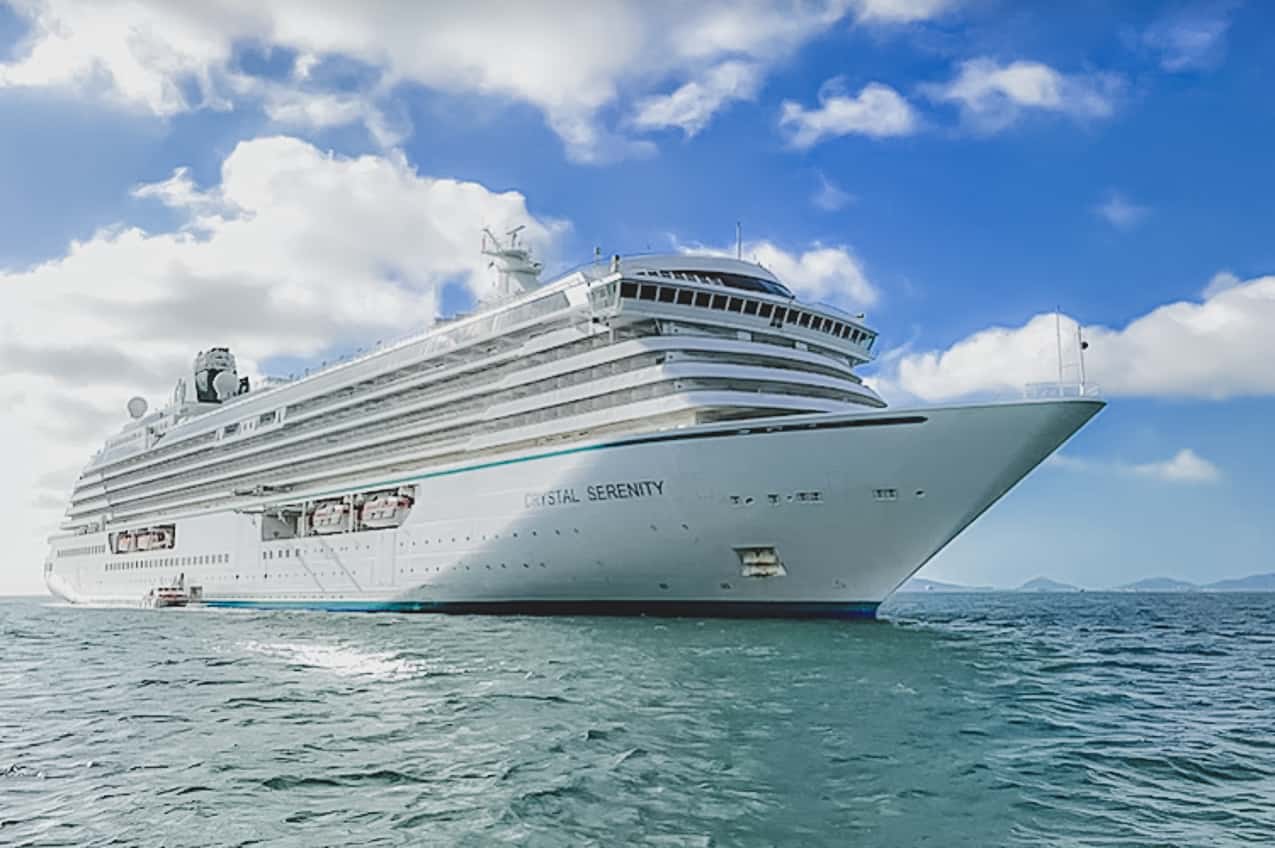 Crystal Serenity at anchor