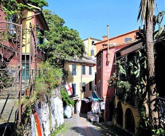 Winding pathway in Portofino