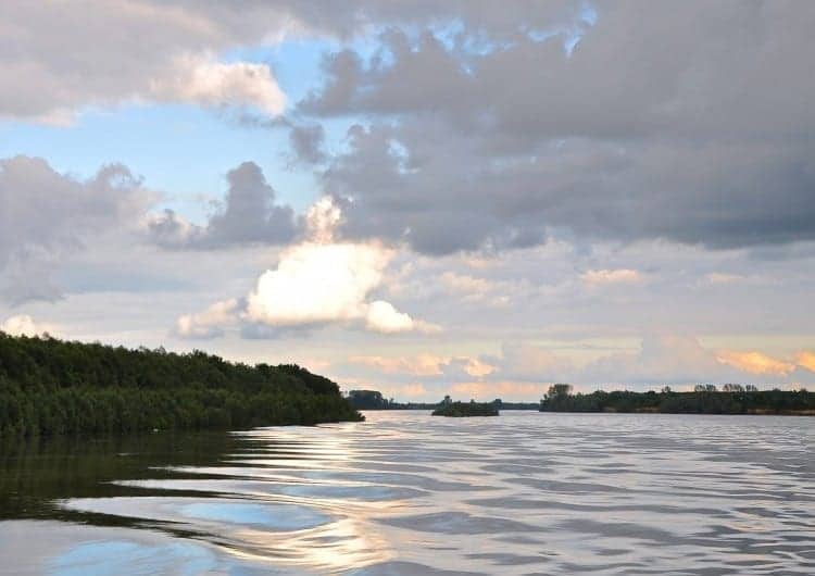 The Danube really does look blue, especially towards sunset.