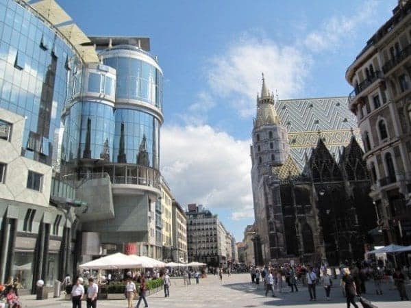 Vienna Austria downtown Graben pedestrian zone