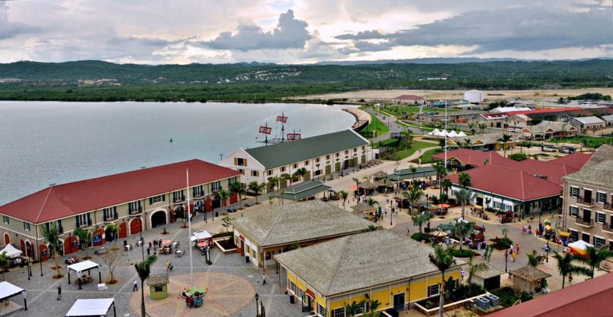 The rebuilt port at Falmouth, Jamaica, courtesy of Royal Caribbean.