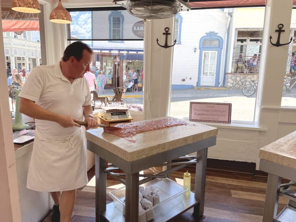 Fudge-making on Mackinac Island