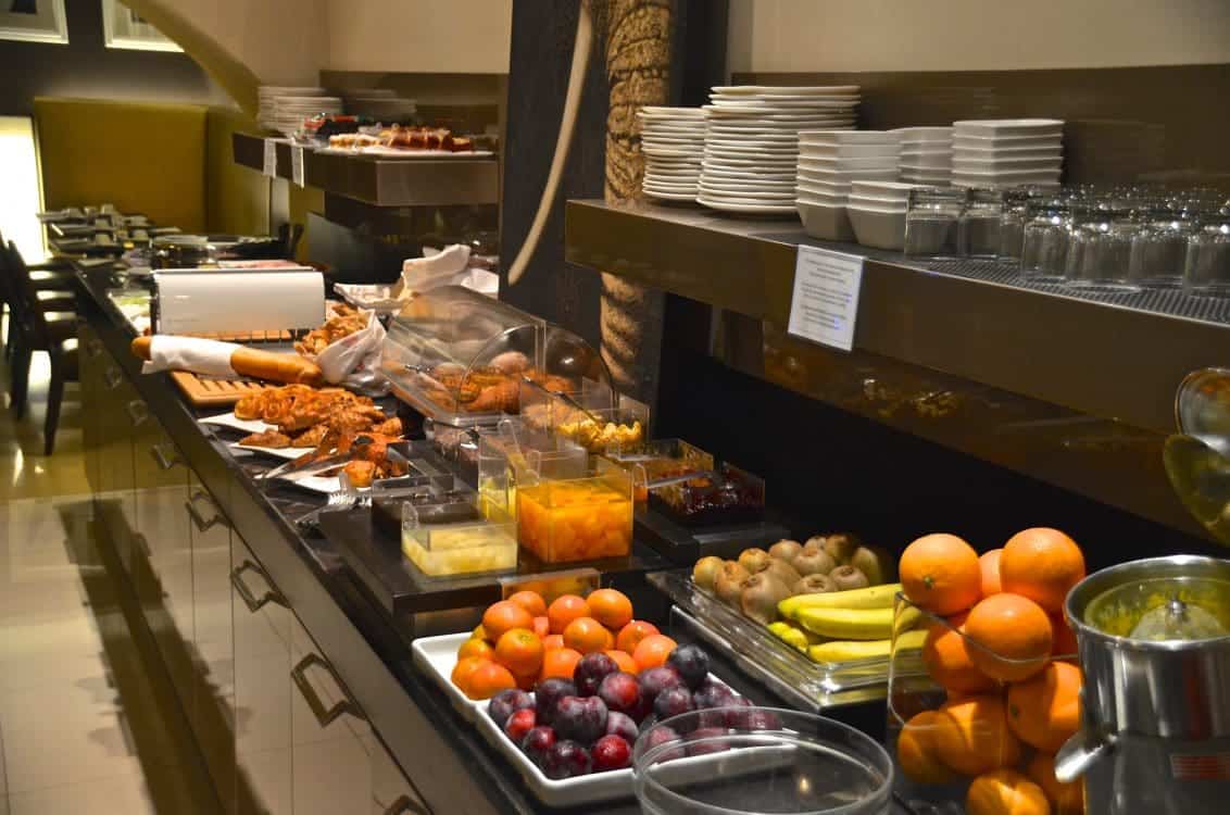 A beautiful complimentary breakfast buffet.