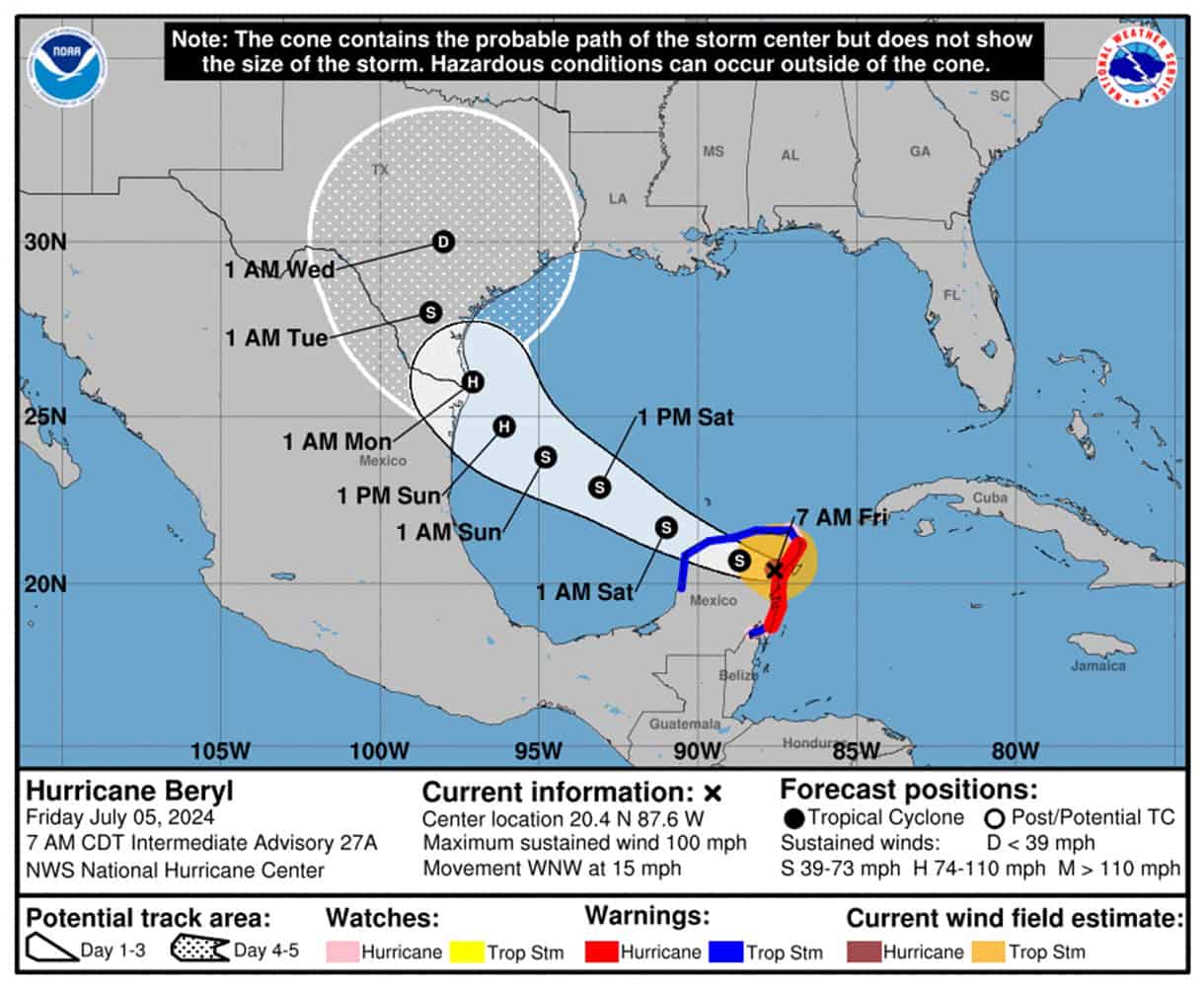 Carnival Cruise Line Provides Latest Update on Cozumel Visits Amid Hurricane Beryl