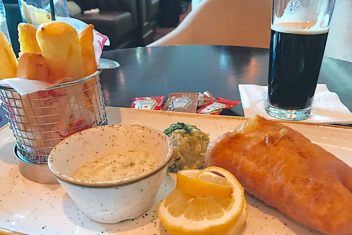 Queen Mary 2 Fish and Chips on a Transatlantic Cruise