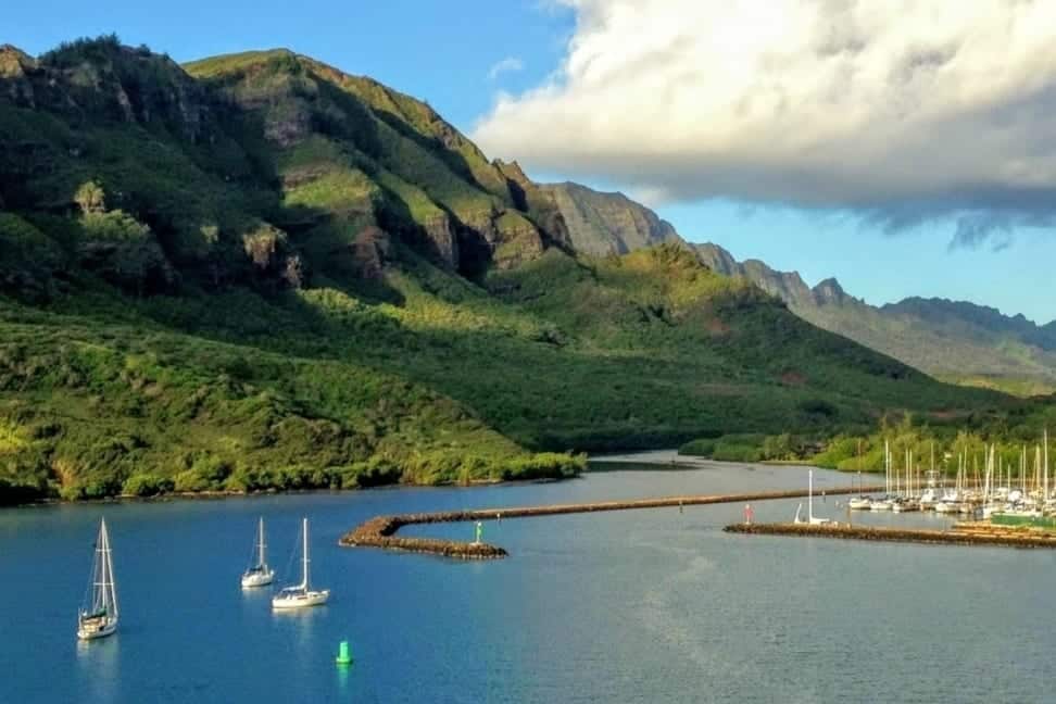 Hawaiian Islands Cruise Nawiliwili Harbor Kauai Hawaii