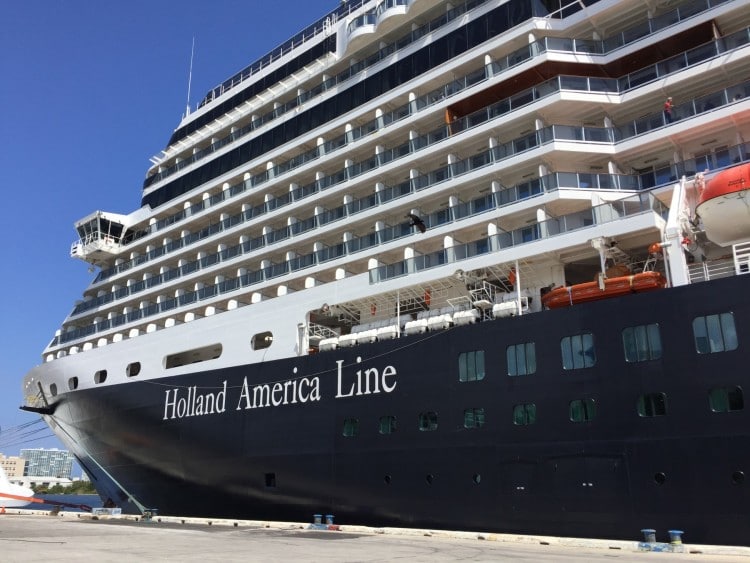 Holland America Eurodam at Port Everglades, Florida.