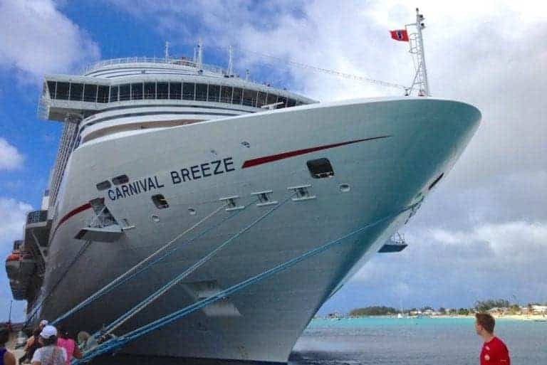 Carnival Breeze Scheduled for Dry Dock