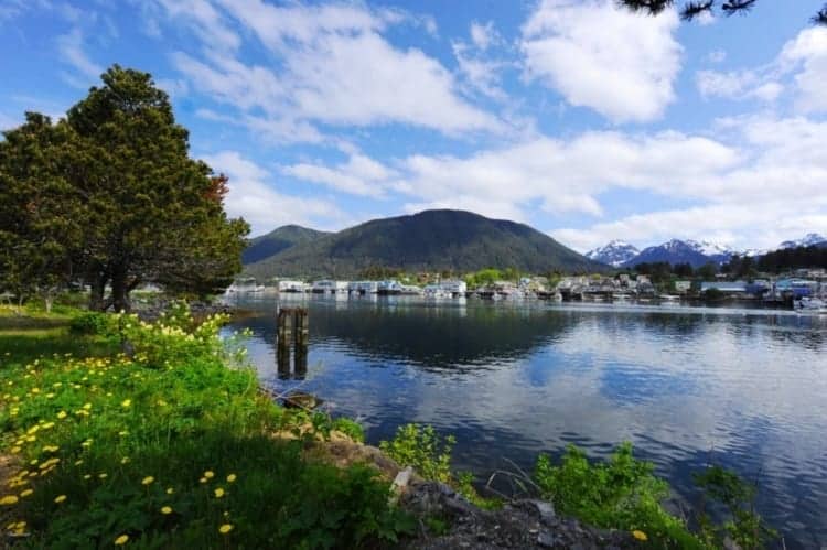 Some cruises to Alaska call on Sitka. The Sitka waterfront. Image by Judith Brown for Sitka.org