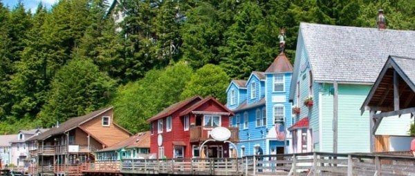 Ketchikan, Alaska still retains much of its boom-town charm. 