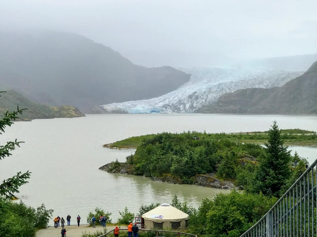 View of Mendenhall Glacier in Juneau