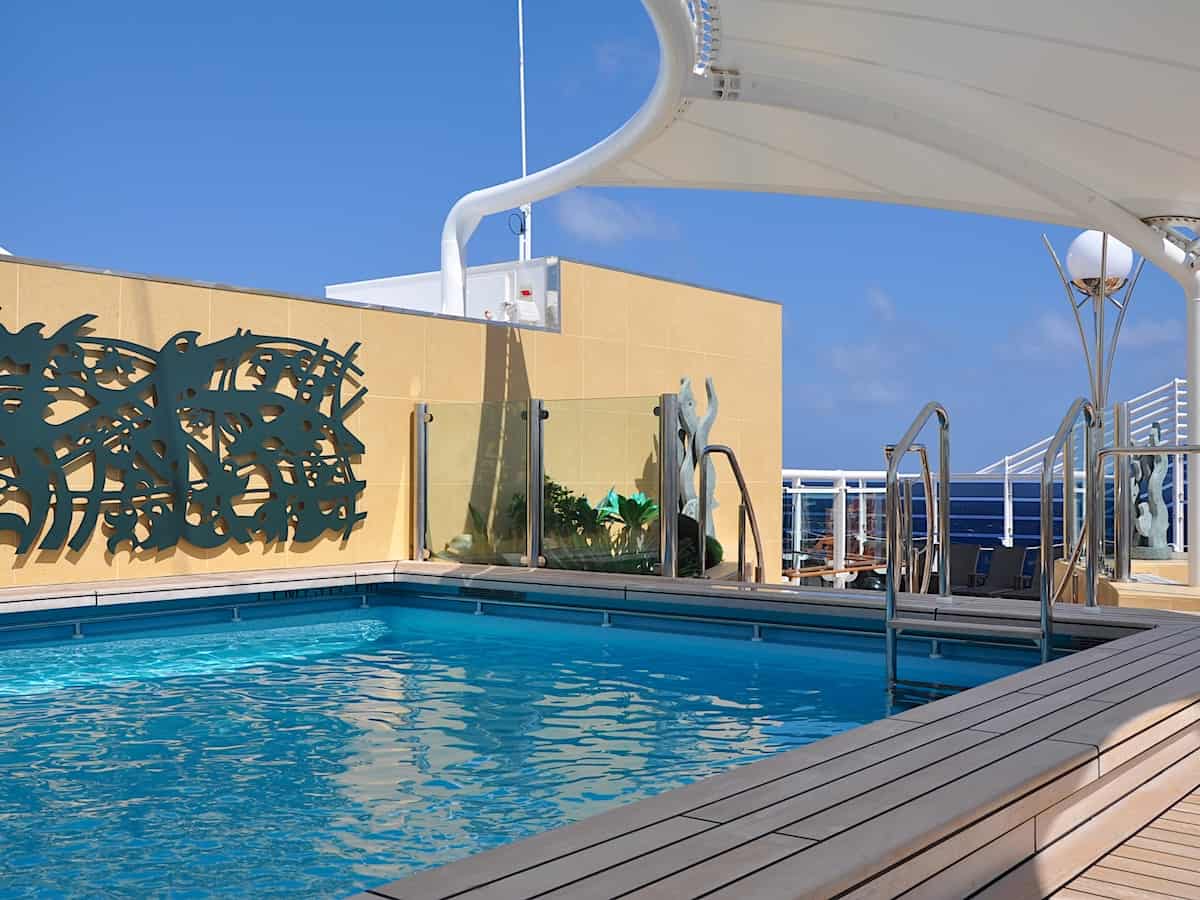 The exclusive One Pool deck area aboard the MSC Splendida.