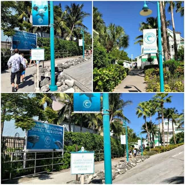 Walking along the path following the signs to Atlantis Resort.