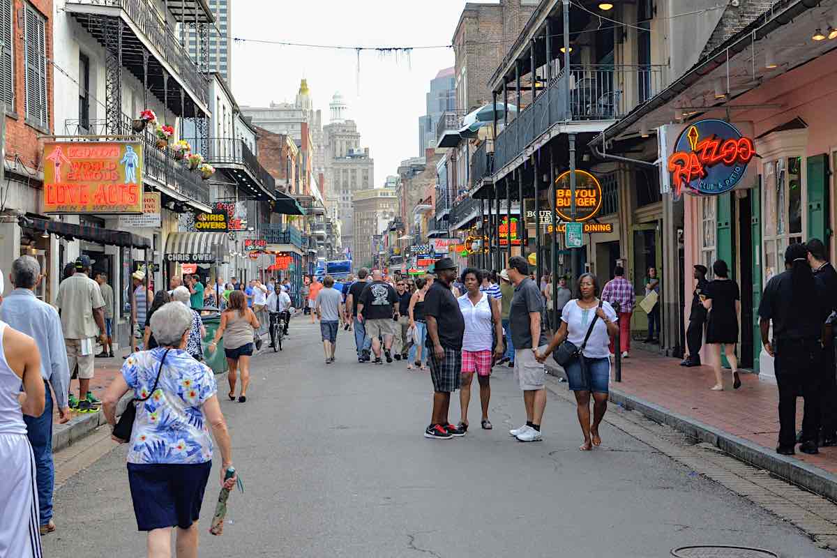 New Orleans Beale Street late afternoon