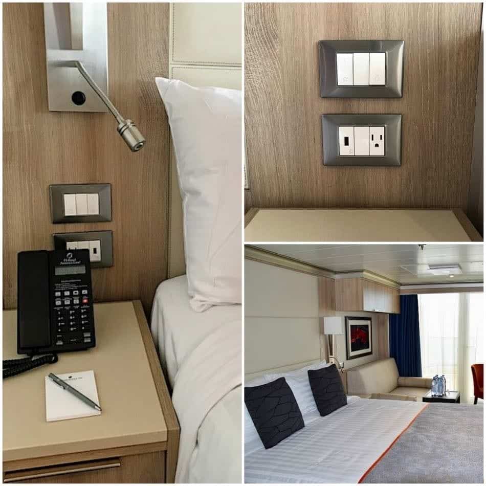 Nieuw Statendam bedside USB ports