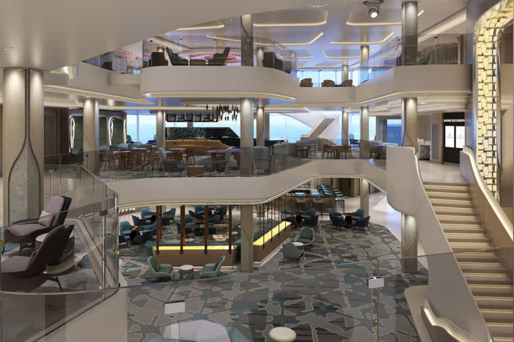 Norwegian Prima Penrose Atrium rendering.