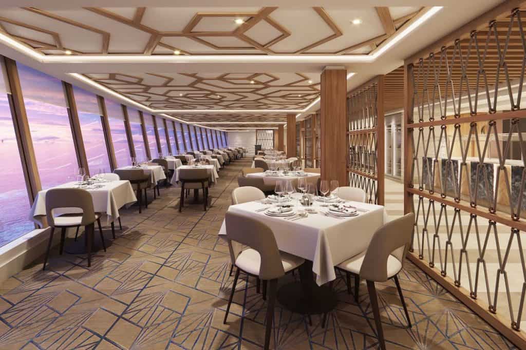 Norwegian Prima Palomar restaurant rendering.