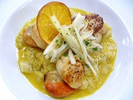 Oceania Cruises new scallop entree