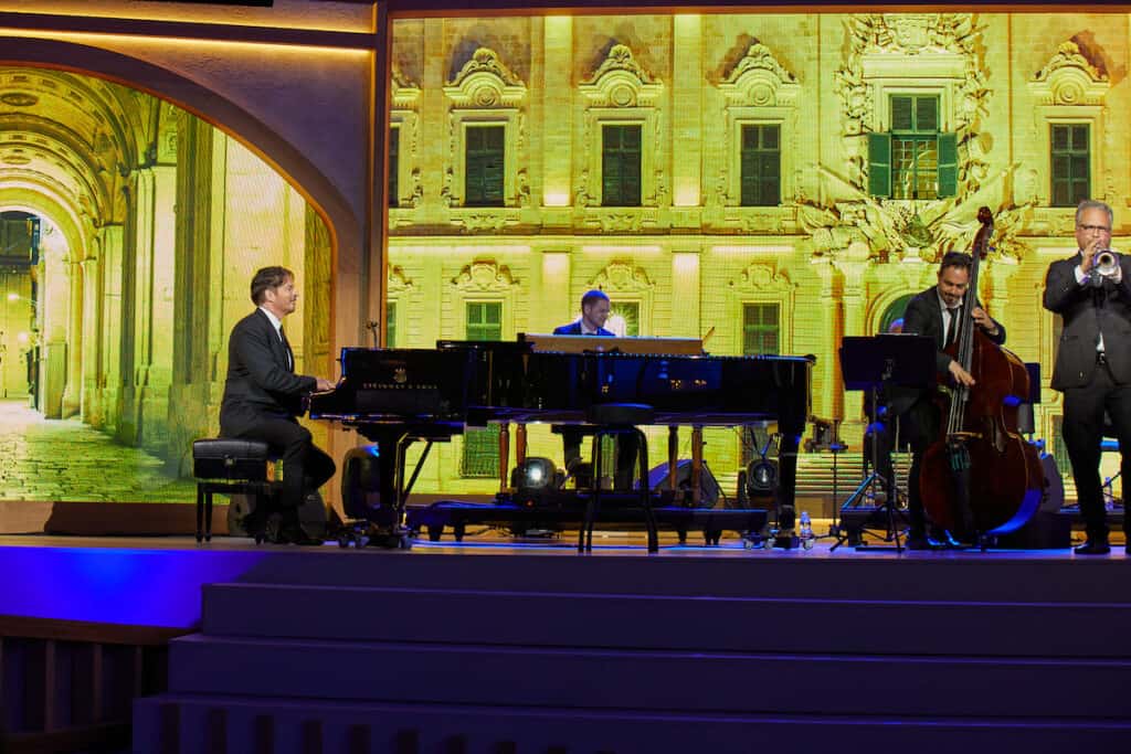 Harry Connick, Jr. at Oceania Vista Inaugural ceremony.