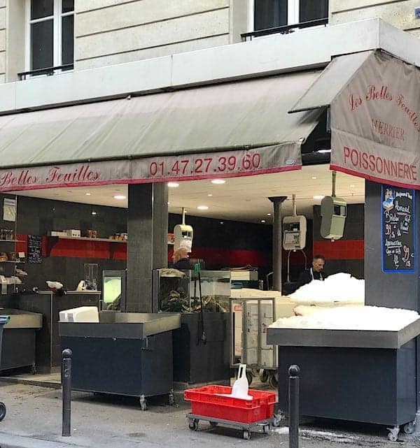 Best time to visit Paris is when the fish monger sets up the Poissonnerie.