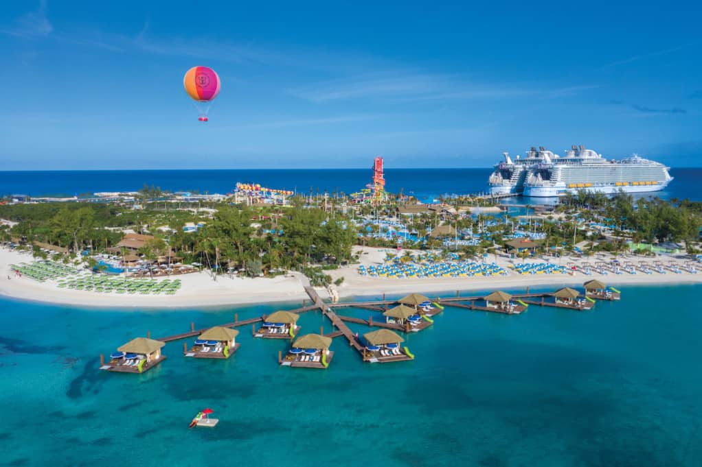 Perfect Day at CocoCay view from above.