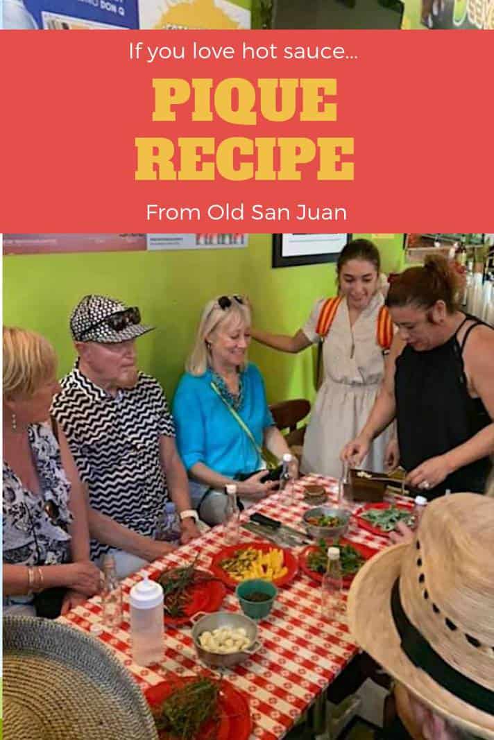 Pique recipe Old San Juan food tour