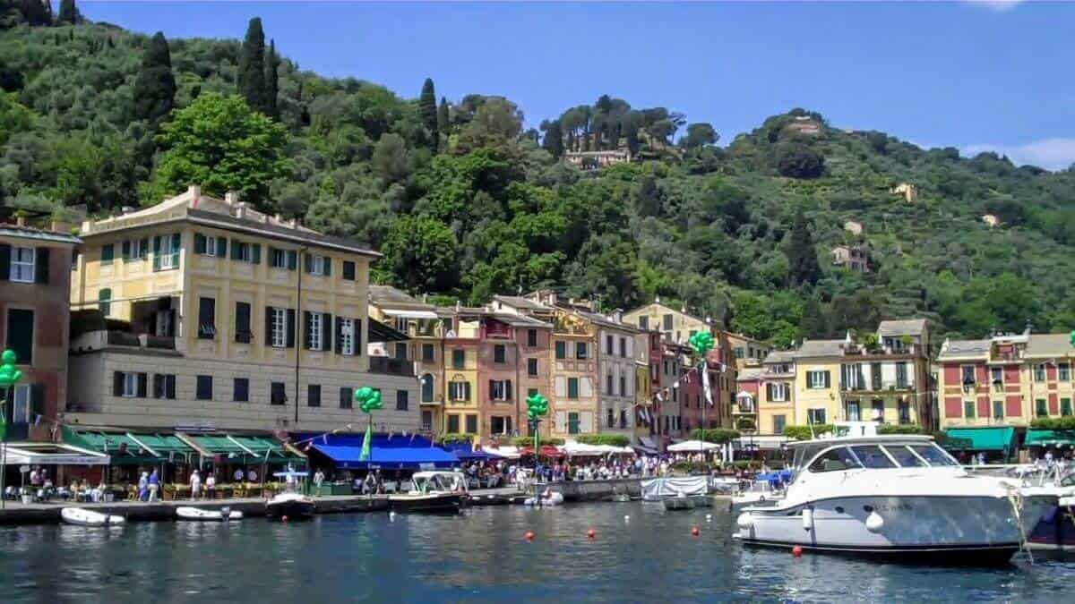 Arrival into Portofino Harbor