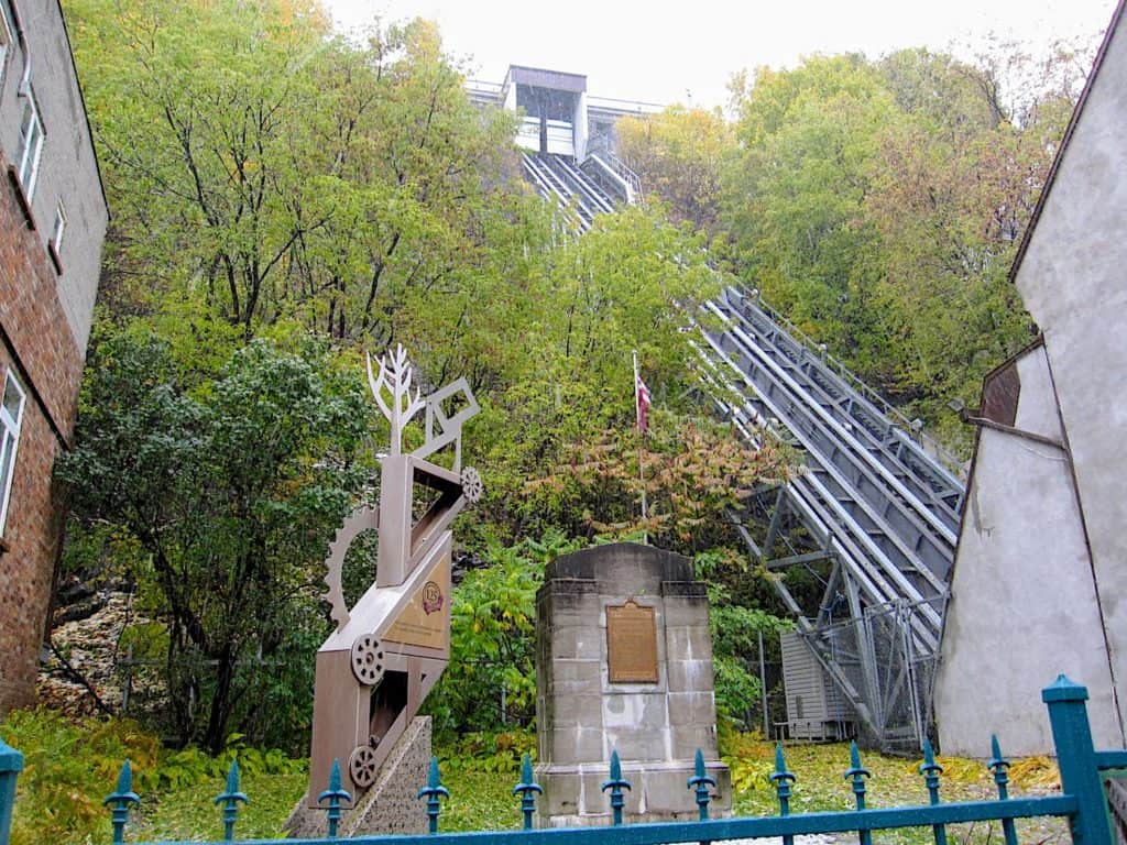 Funicular in Old Town Quebec City