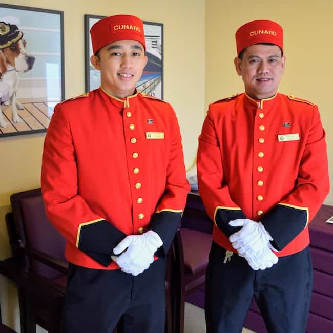 Oliver and John, Kennel Masters, aboard Queen Mary 2