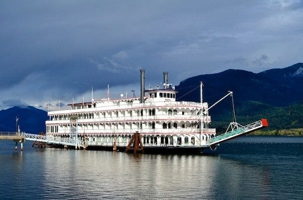 Docked in Stevenson, Washington.