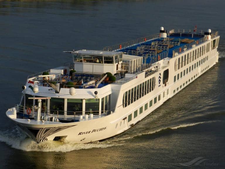 Roiling on the river along the Danube