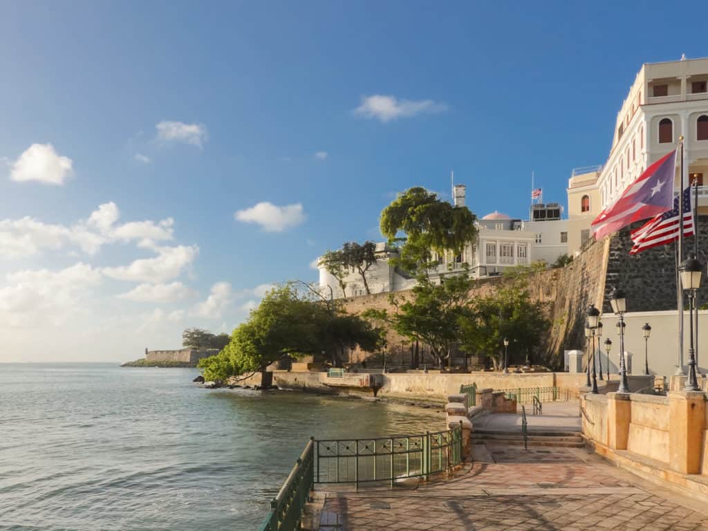 On a walking tour of Old San Juan to the Fortress