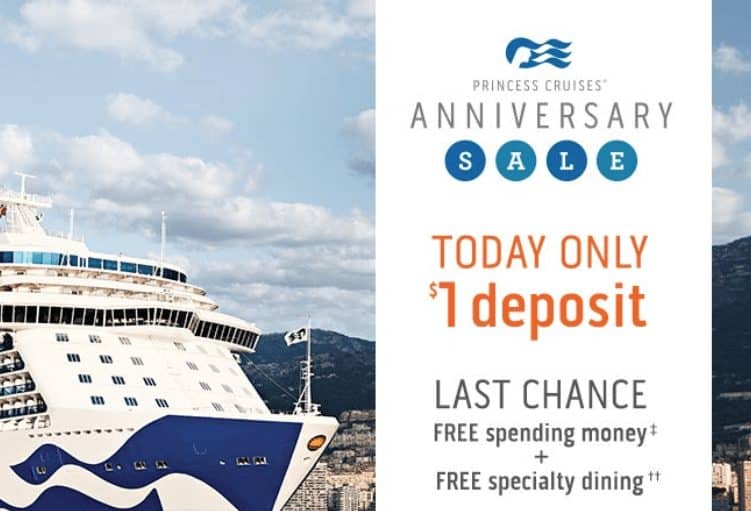 Princess Cruises Valentine’s Day  Deposit