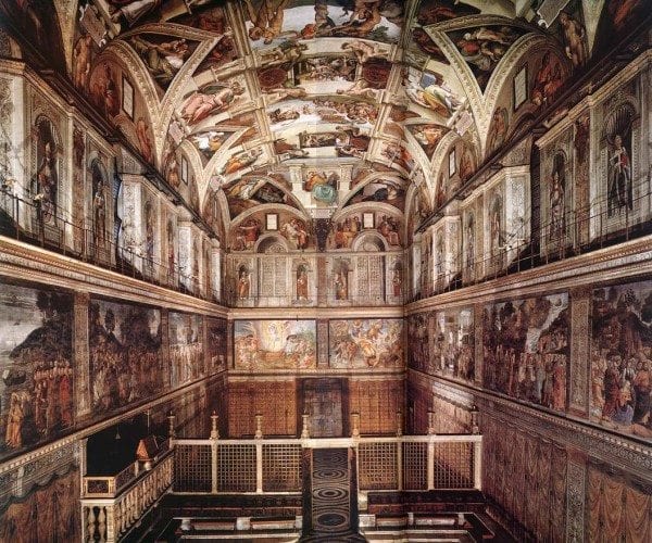 Sistine Chapel at the Vatican.