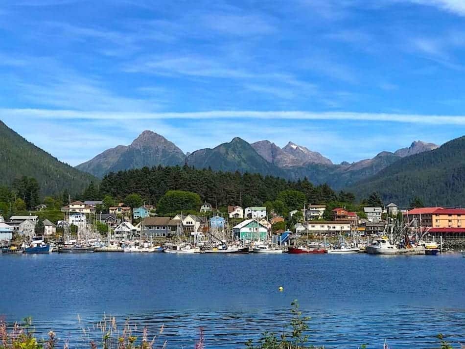 View of Sitka from across Sitka Sound