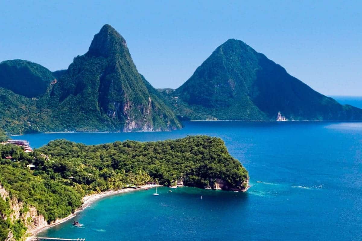 Beautiful view of the Pitons on St. Lucia. Photo: StLuciaNewsOnline.com