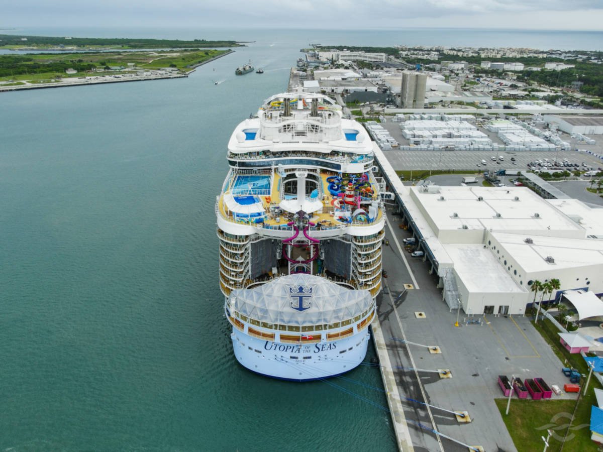 Utopia of the Seas Docked in Port Canaveral