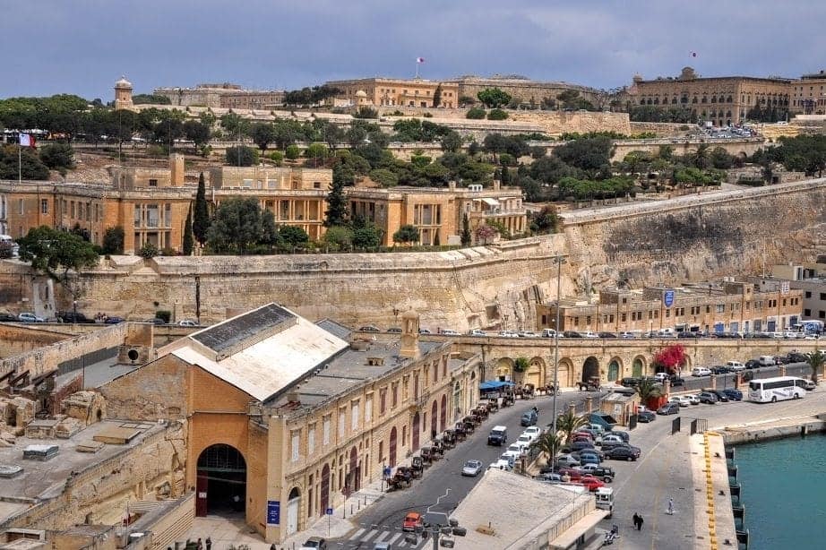 Overview of the Old Town of Valletta Malta from the ship.