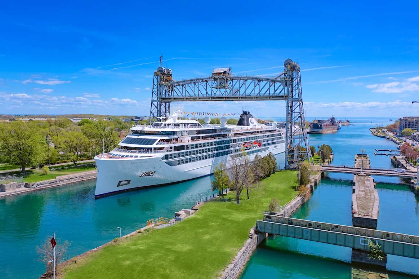 Viking Octantis passing through Welland Canal.