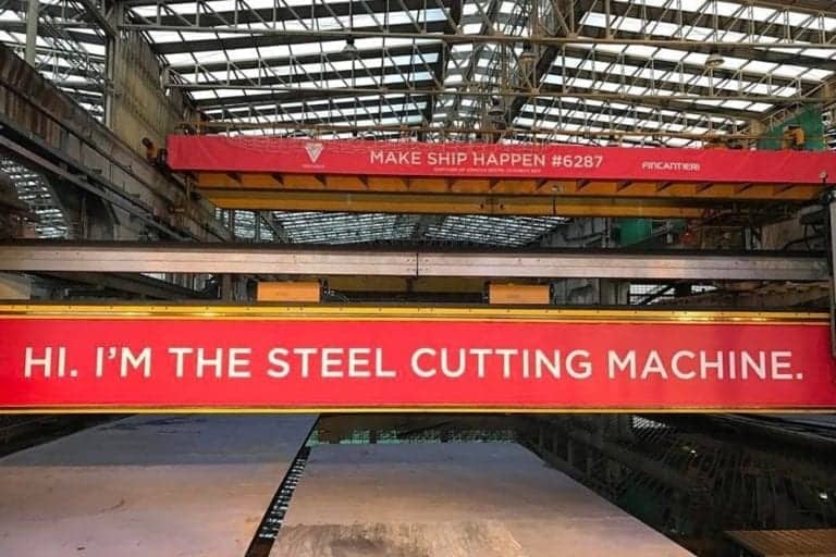 Cruise Maven News: Virgin Voyages Steel Cutting Ceremony