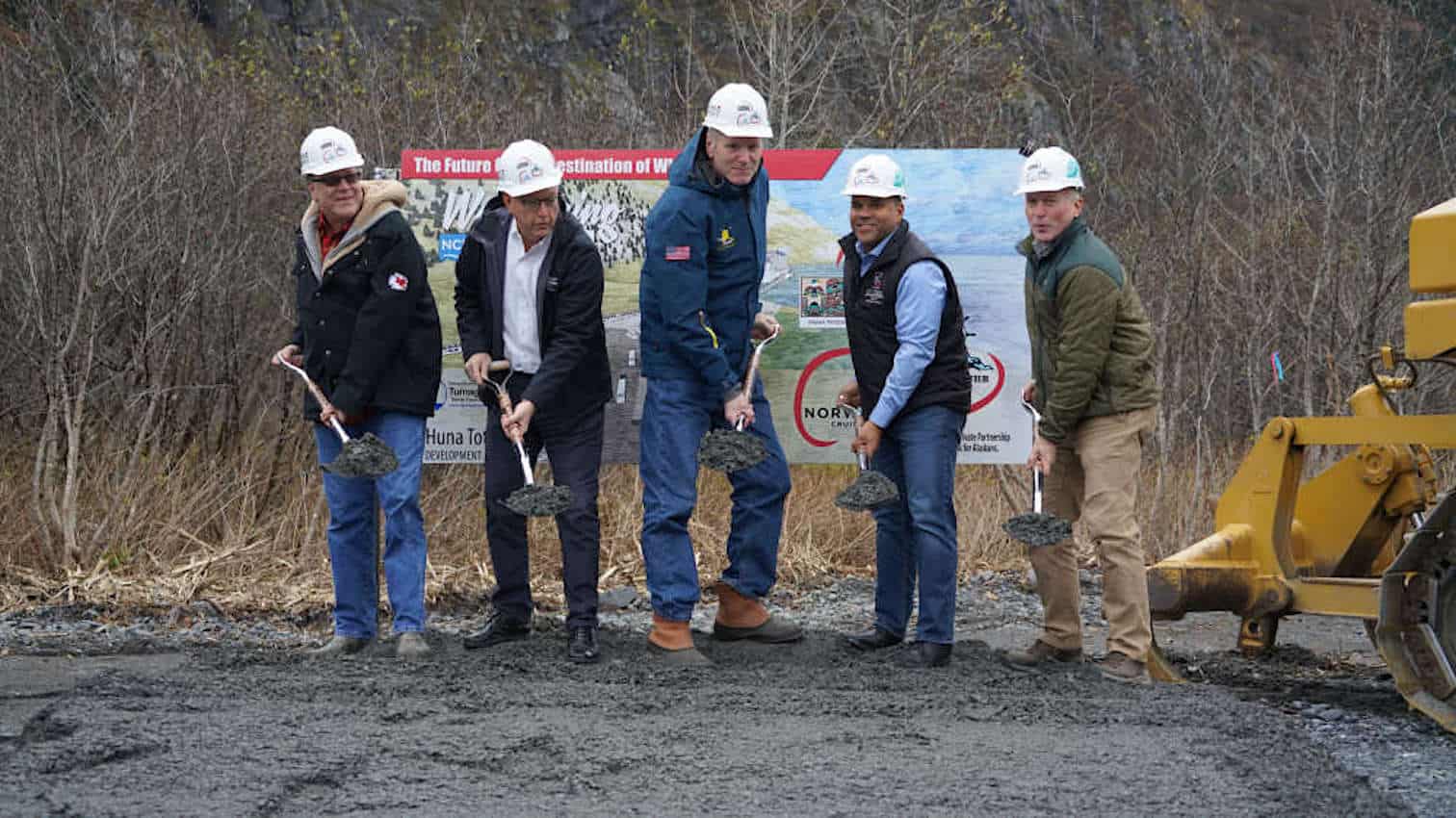 Norwegian Cruise Line and Huna Totem Break Ground in Whittier, Alaska