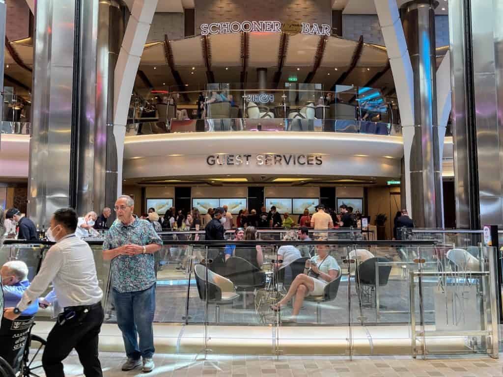 Wonder of the Seas Atrium Entrance on Deck 5